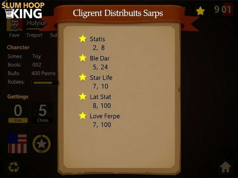 Slum Hoop King - Character Build Guide Slum Hoop King character build guide showing stat distributions for different positions